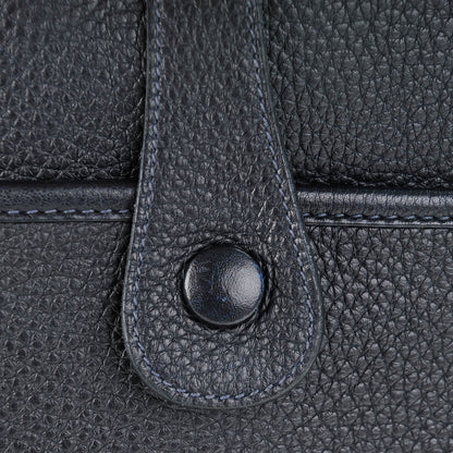 Hermes Taurillon Clemence Evelyne III GM Bleu Abysse 9 of 11