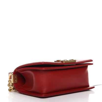 Chanel Lambskin Quilted Small Boy Flap Dark Red 4 of 7