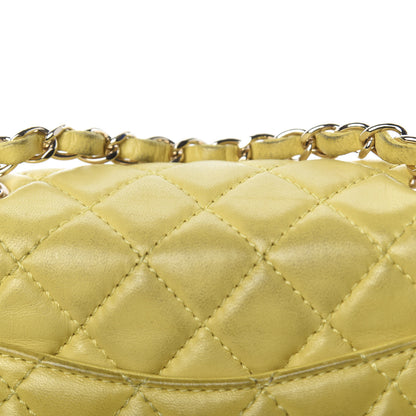 Chanel Lambskin Quilted Mini Square Flap Yellow 16 of 19
