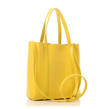 Balenciaga Smooth Calfskin Logo XXS Everyday Tote Jaune Soleil Black 3 of 9