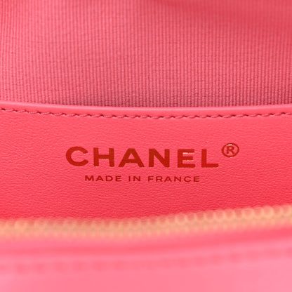 Chanel Lambskin Quilted CC In Love Heart Bag Pink 6 of 10