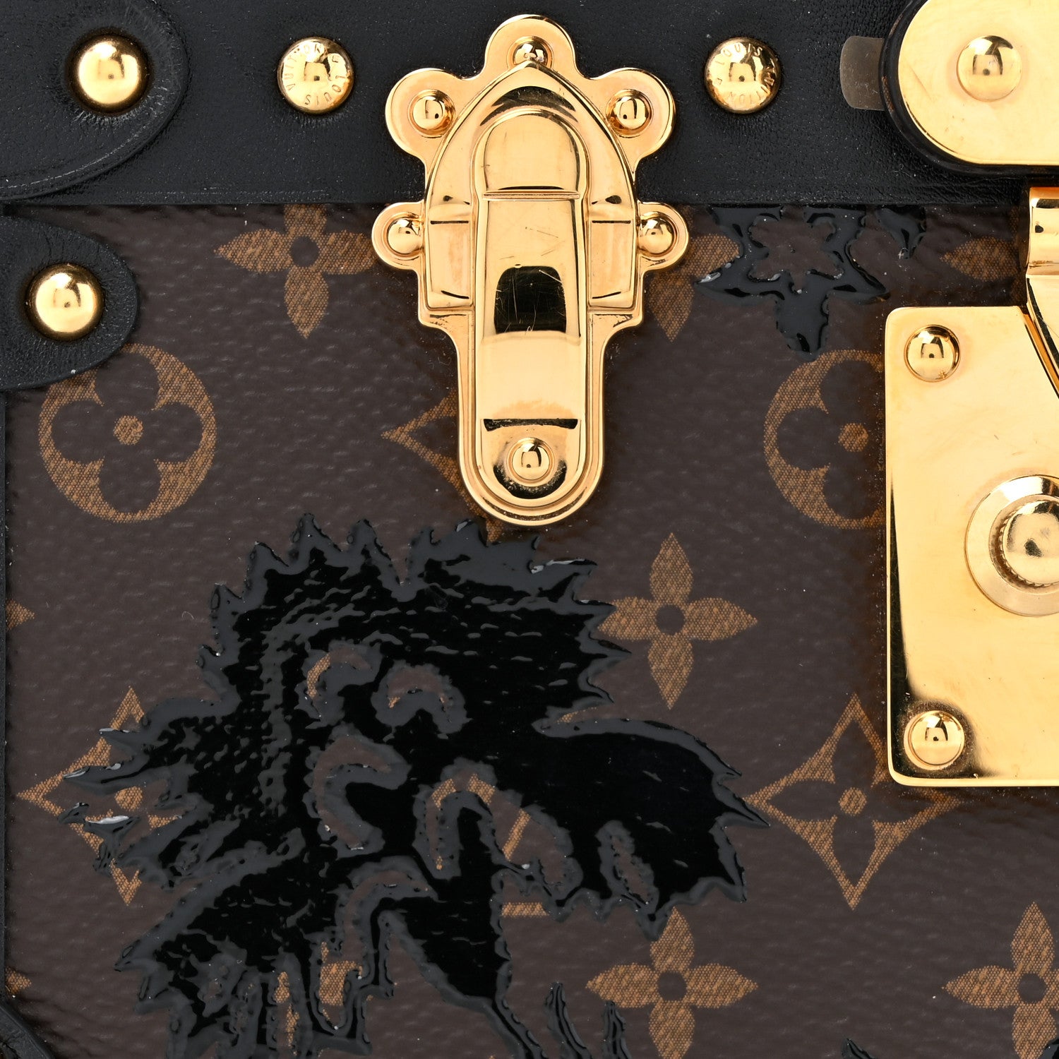 Louis Vuitton LOUIS VUITTON Monogram Blossom Petite Malle Black 6 of 13