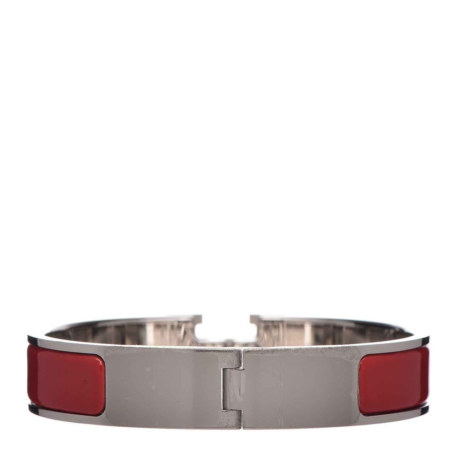 Enamel Narrow Clic Clac H Bracelet PM Rouge Amarante