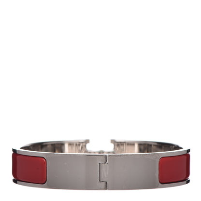 Hermes Enamel Narrow Clic Clac H Bracelet PM Rouge Amarante 3 of 10
