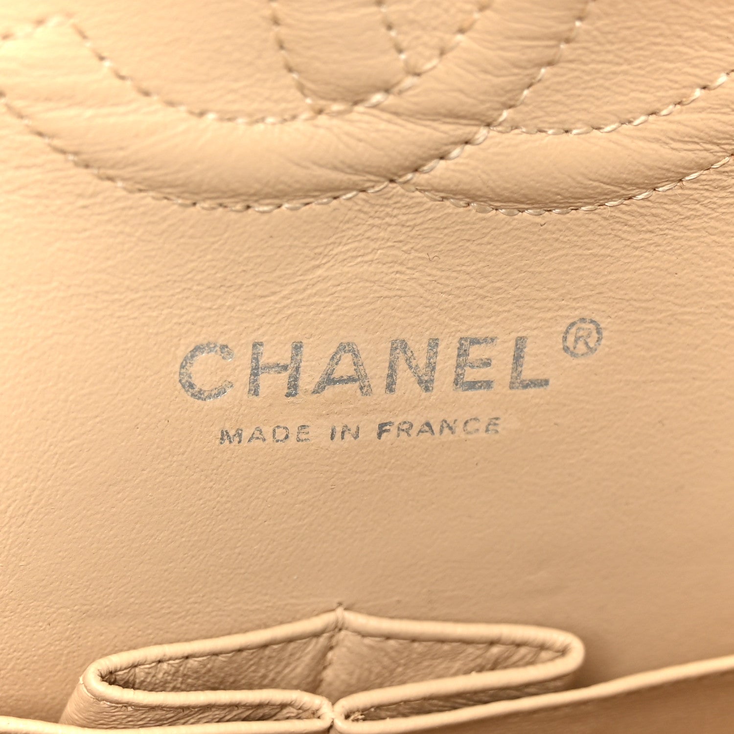 Chanel Caviar Quilted Medium Double Flap Beige 6 of 11