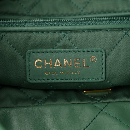 Chanel Shiny Calfskin Quilted Chanel 22 Light Green 7 of 11