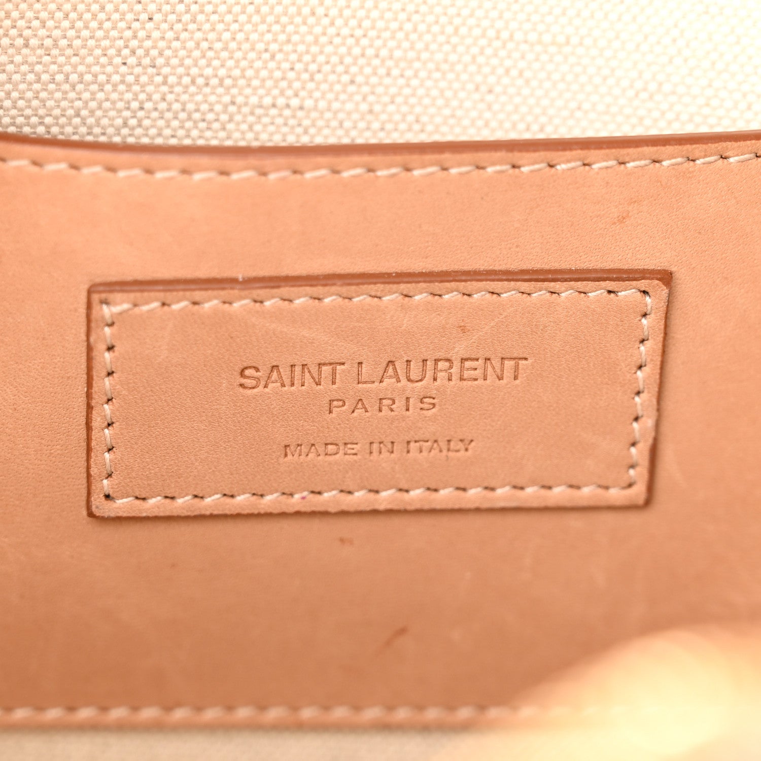 Saint Laurent Raffia Calfskin Small Mica Bag Natural Brown Gold 6 of 17