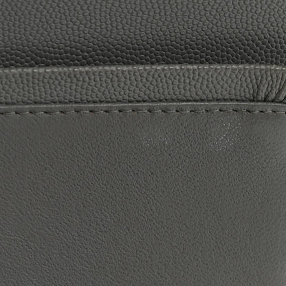 Chanel Caviar Quilted Jumbo Double Flap Grey 11 of 13