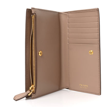 Prada Vitello Daino Zip Wallet Cammeo 5 of 7