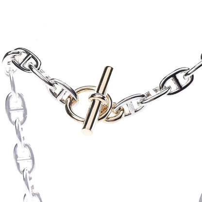 Hermes Sterling Silver 18K Yellow Gold Farandole Toggle Necklace 4 of 7