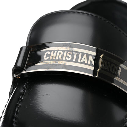 Christian Dior Brushed Calfskin Dior Code Lug Sole Platform 35mm Loafers 36 Black 9 of 10
