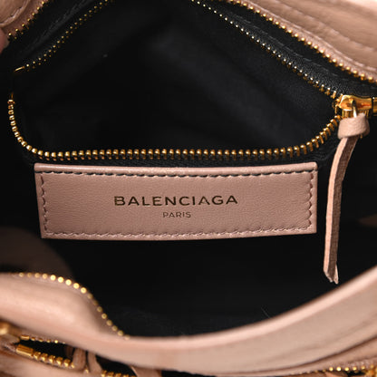 Balenciaga Chevre Gold Metallic Edge Hardware Mini City Rose Des Sables 6 of 13