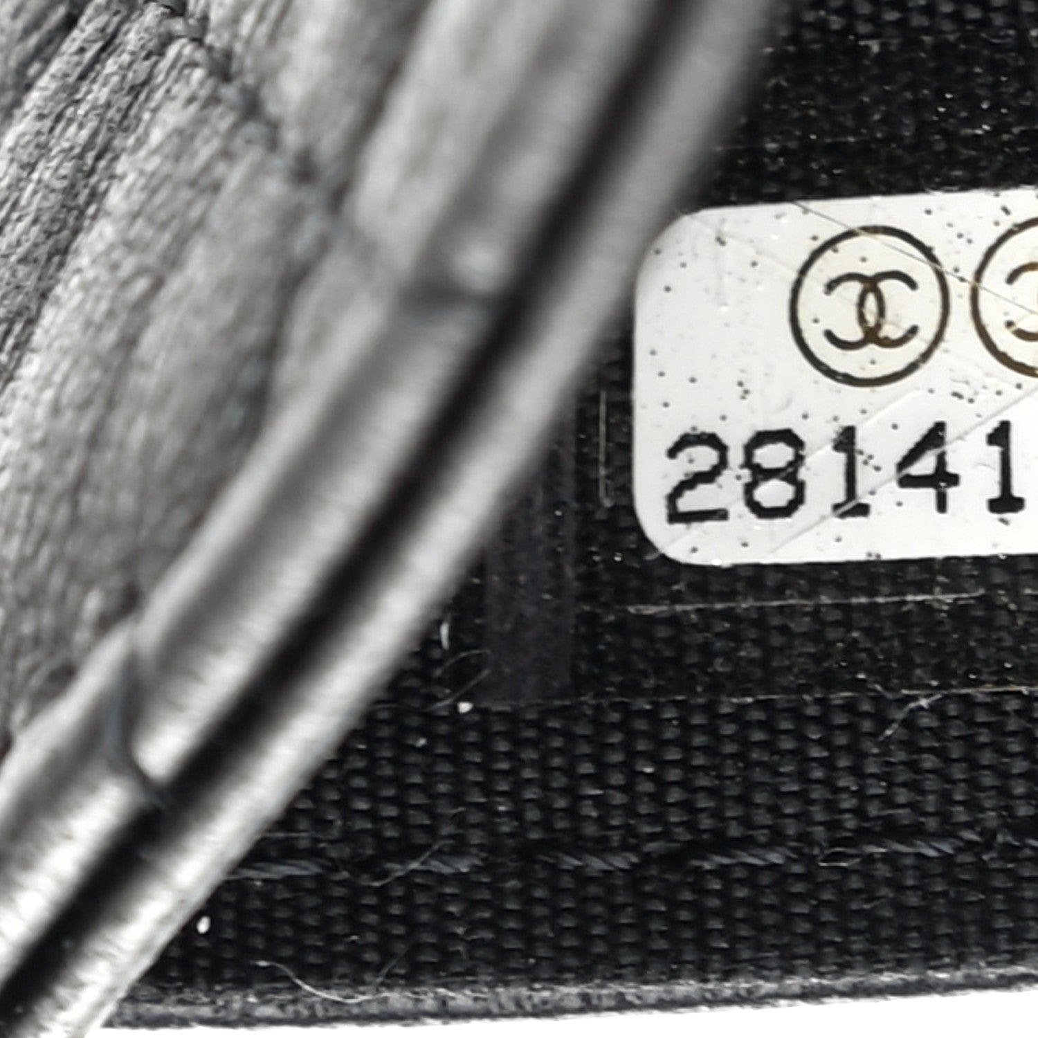 Chanel Lambskin Quilted Small Graffiti Compact Wallet Black 9 of 9