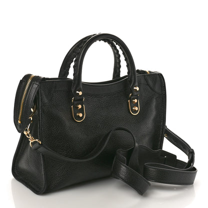 Balenciaga Chevre Gold Metallic Edge Hardware S City Black 2 of 8