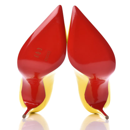 Christian Louboutin Patent Pigalle Follies 100 Pumps 40 Sun 5 of 9
