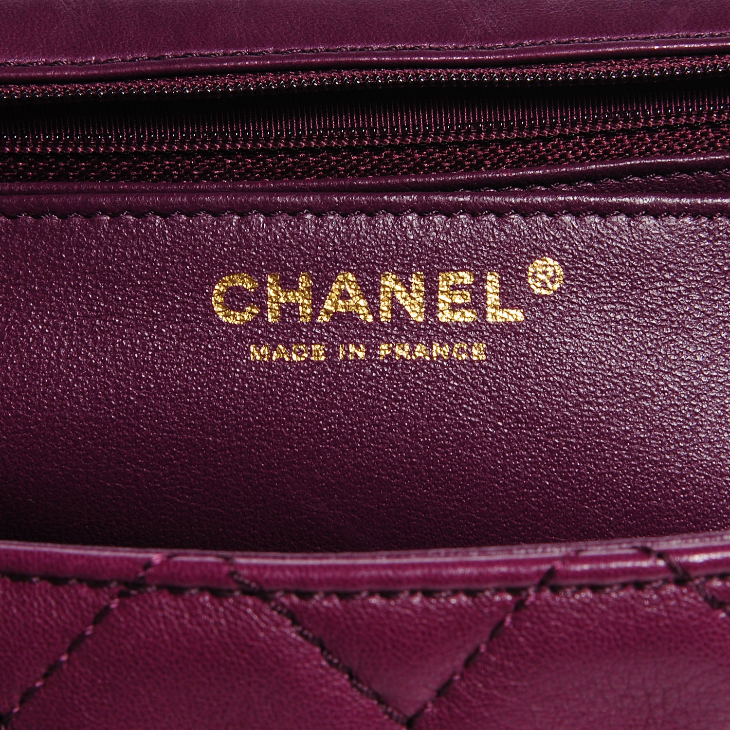 Chanel Lambskin Quilted Jumbo Single Flap Purple 7 of 8