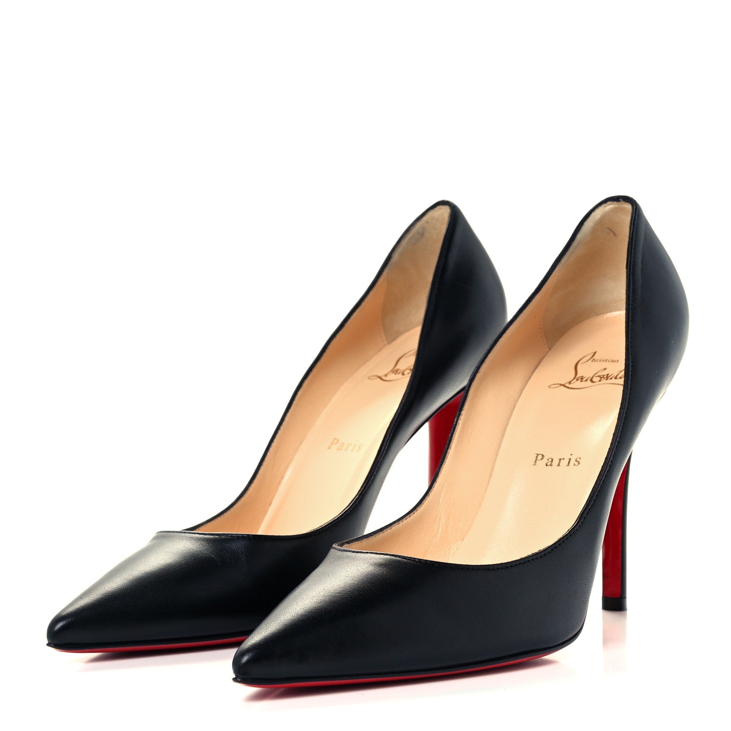 Christian Louboutin Nappa Apostrophy 100 Pumps 39 Black 2 of 11