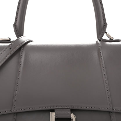 Balenciaga Shiny Box Calfskin Small Hourglass Top Handle Bag Dark Grey 7 of 12