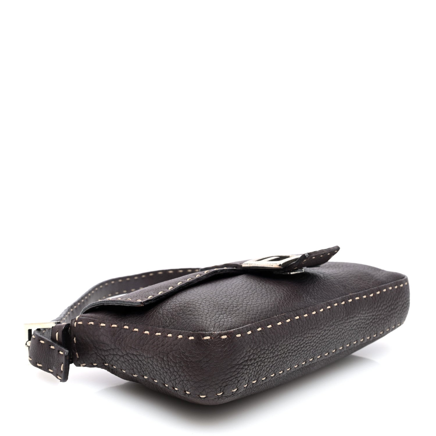 Fendi Cuoio Romano Selleria Baguette Testa di Moro 4 of 9
