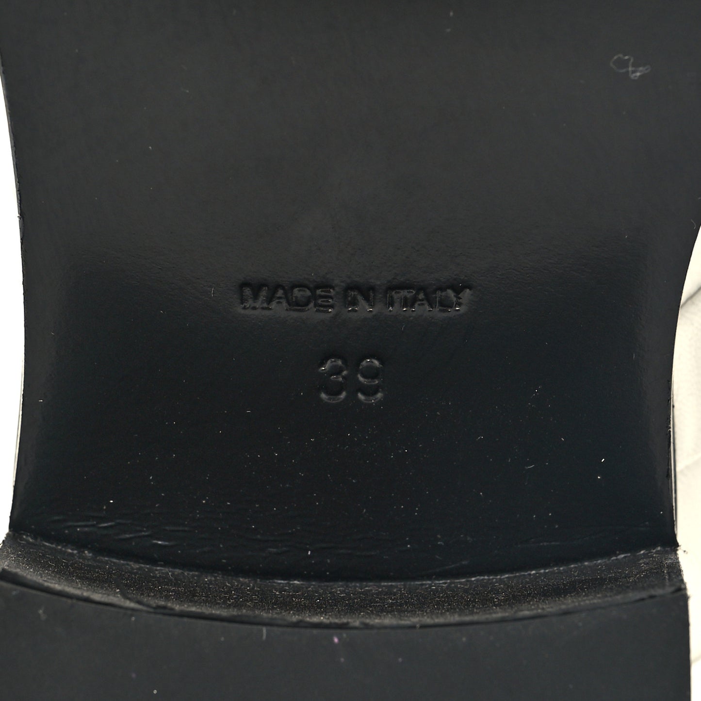 Shiny Goatskin Cap Toe Short Boots 39 White Black