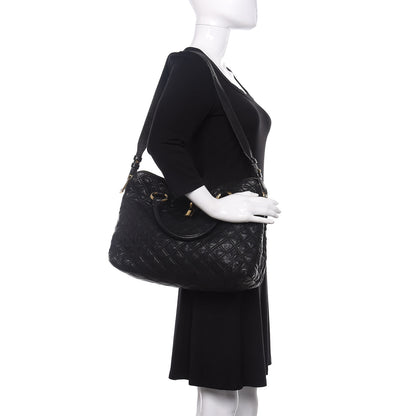 Marc Jacobs Calfskin Quilted Rio Satchel Tote Bag Black 2 of 11
