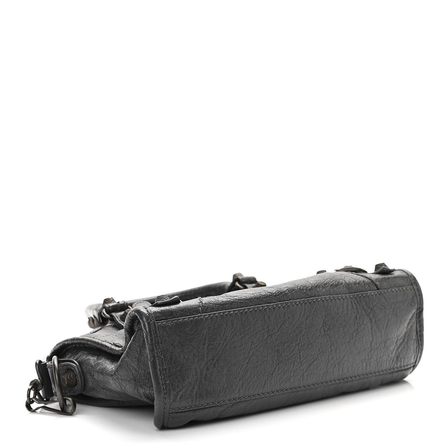 Agneau Giant 12 Gunmetal Hardware Mini City Gris Fossile
