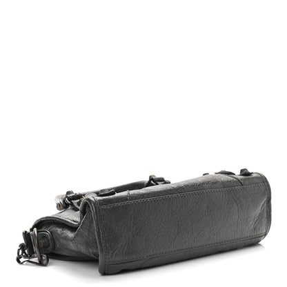 Balenciaga Agneau Giant 12 Gunmetal Hardware Mini City Gris Fossile 4 of 19