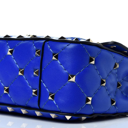 Valentino Garavani Nappa Small Rockstud Spike Shoulder Bag Acid Blue 9 of 9