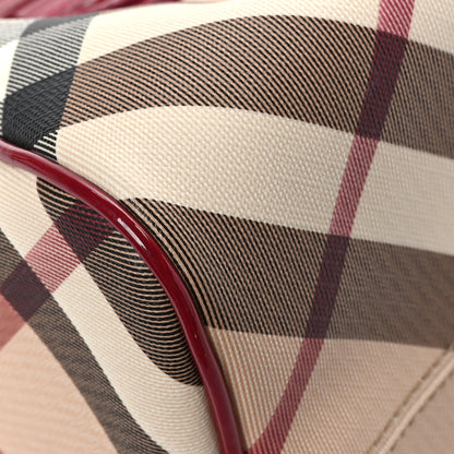 Burberry Patent Nova Check Chester Bowling Bag Raspberry Sorbet 9 of 11