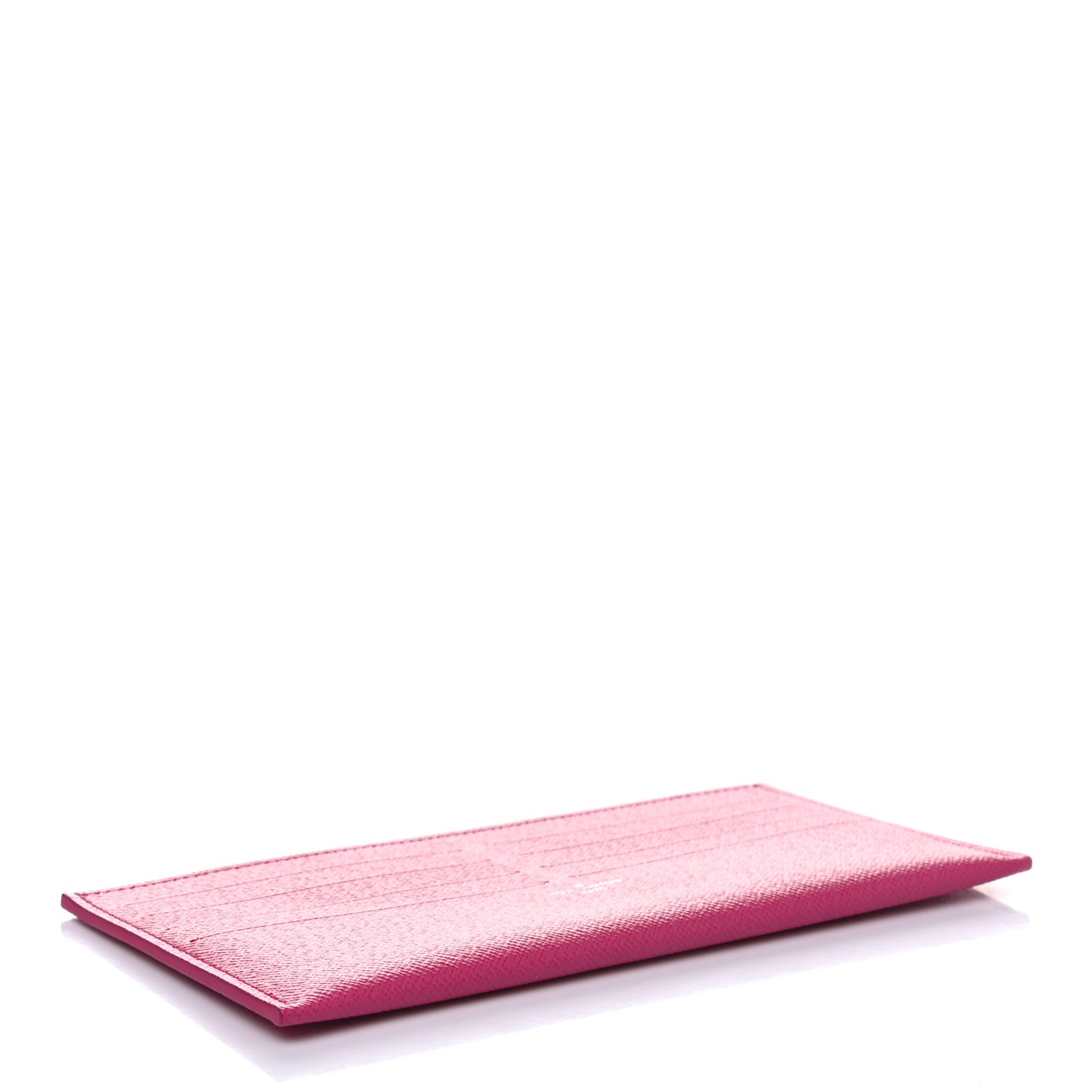 Calfskin Felicie Card Holder Insert Hot Pink