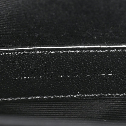 Saint Laurent Grain De Poudre Matelasse Chevron Monogram Envelope Clutch Dark Beige 7 of 8