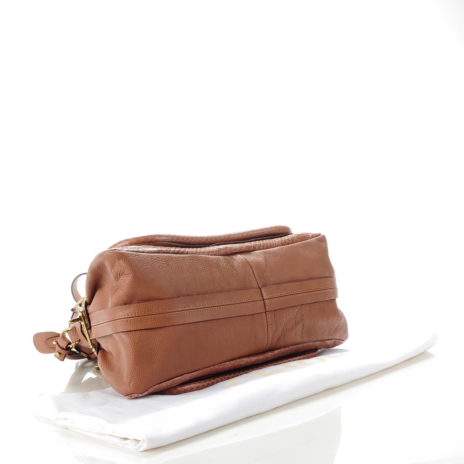 Chloe Python Calfskin Medium Paraty Dusty Rose 4 of 8