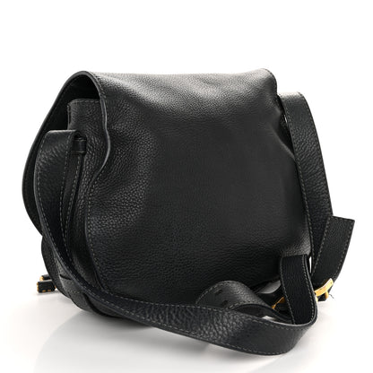 Chloe Grained Calfskin Medium Marcie Saddle Bag Black 3 of 14