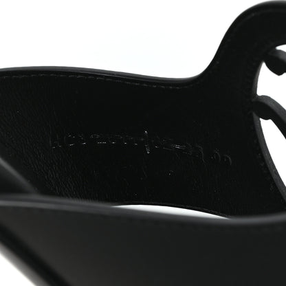 Hermes Calfskin Womens Mage Sandals 39 Black 9 of 9