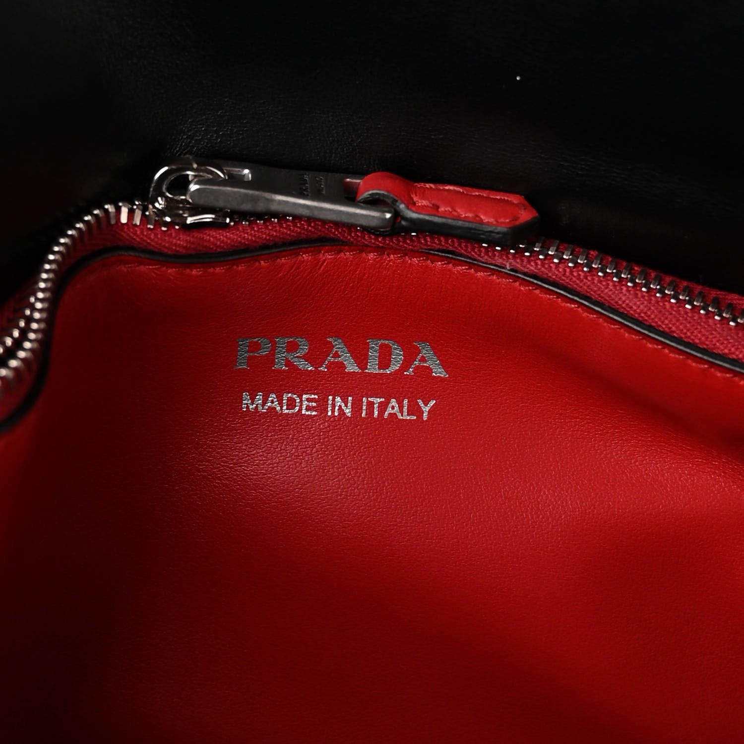 Prada Soft Calfskin Impunture Diagramme Medium Chain Flap Shoulder Bag Black 6 of 12