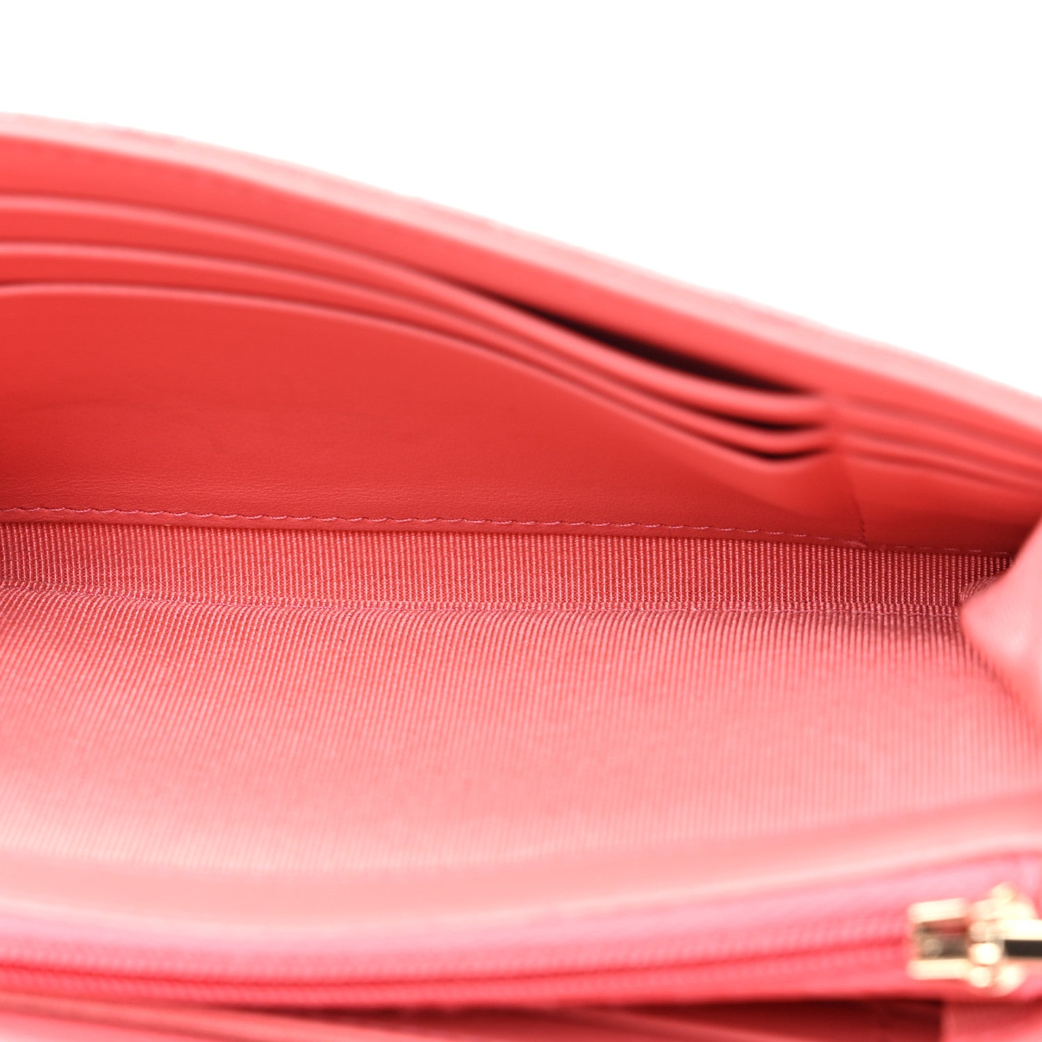 Chanel Caviar Quilted Medium Gusset Flap Wallet Pink 5 of 15
