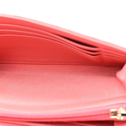 Chanel Caviar Quilted Medium Gusset Flap Wallet Pink 5 of 15