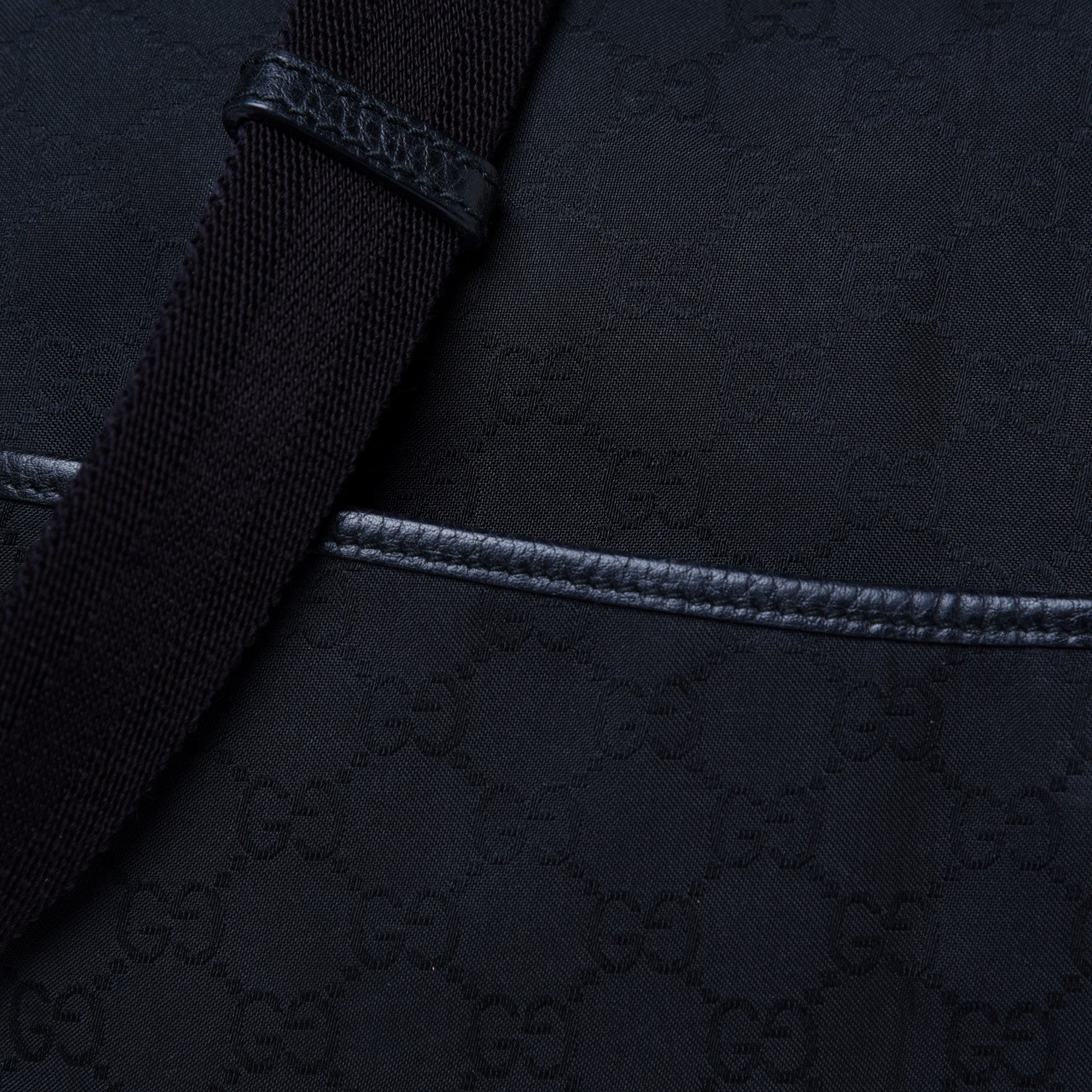 Gucci Nylon Monogram Messenger Bag Black 12 of 23