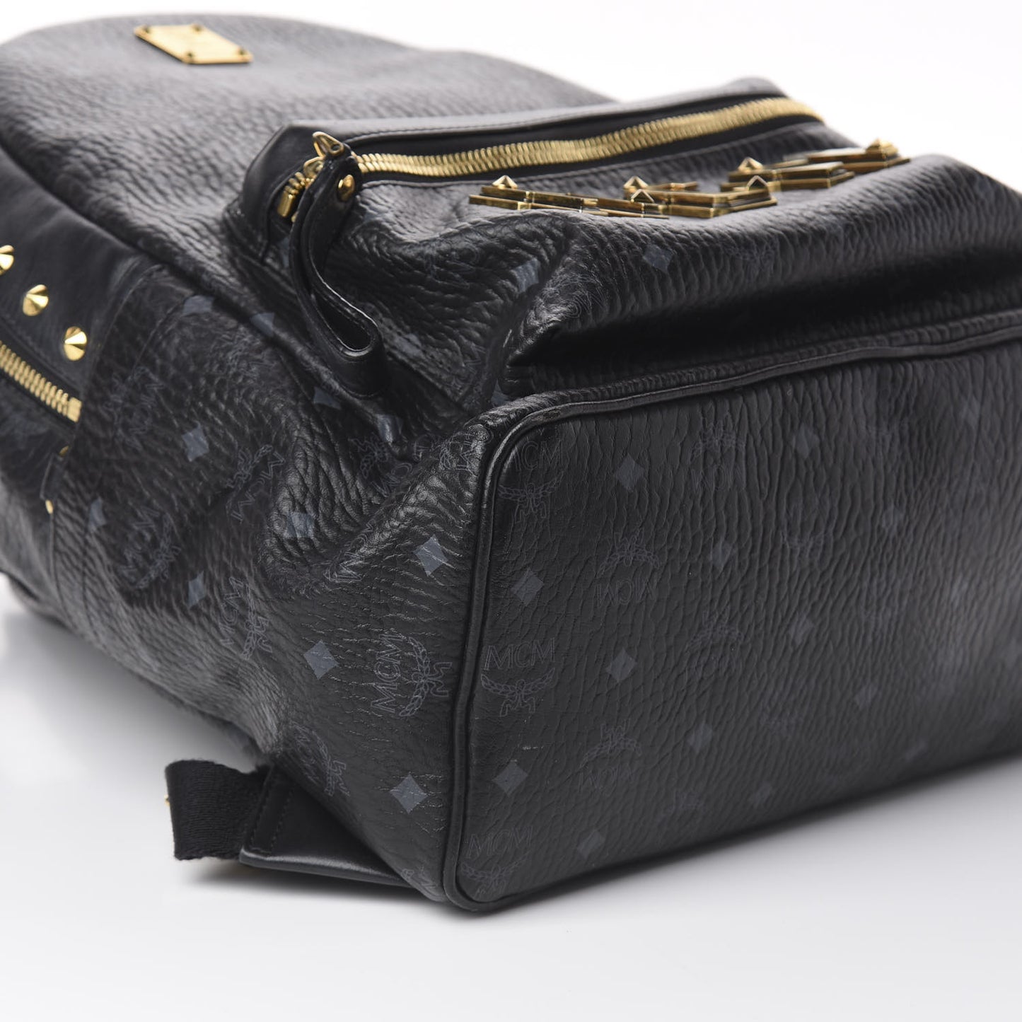 Visetos Studded Medium Stark M Logo Collection Backpack Black