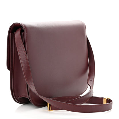Celine Box Calfskin Medium Classic Box Flap Bag Burgundy 3 of 13