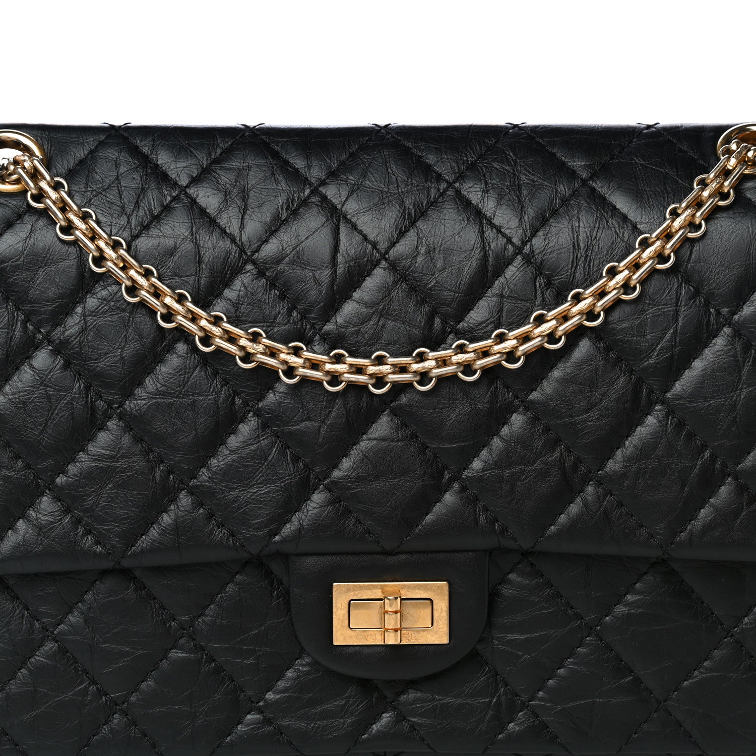 Chanel Aged Calfskin Quilted 2.55 Reissue 226 Flap Black 7 of 17
