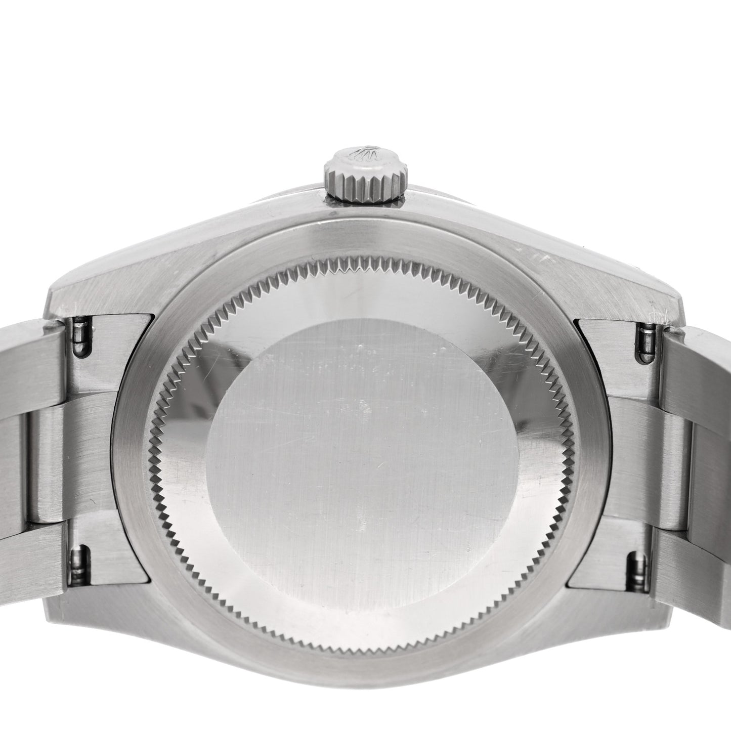 Stainless Steel 34mm Oyster Perpetual Watch Bright Blue 124200
