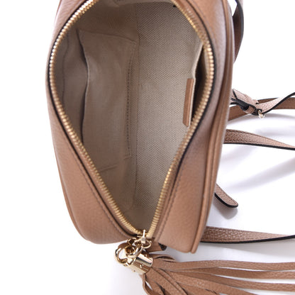 Gucci Pebbled Calfskin Small Soho Disco Bag Camelia 5 of 8
