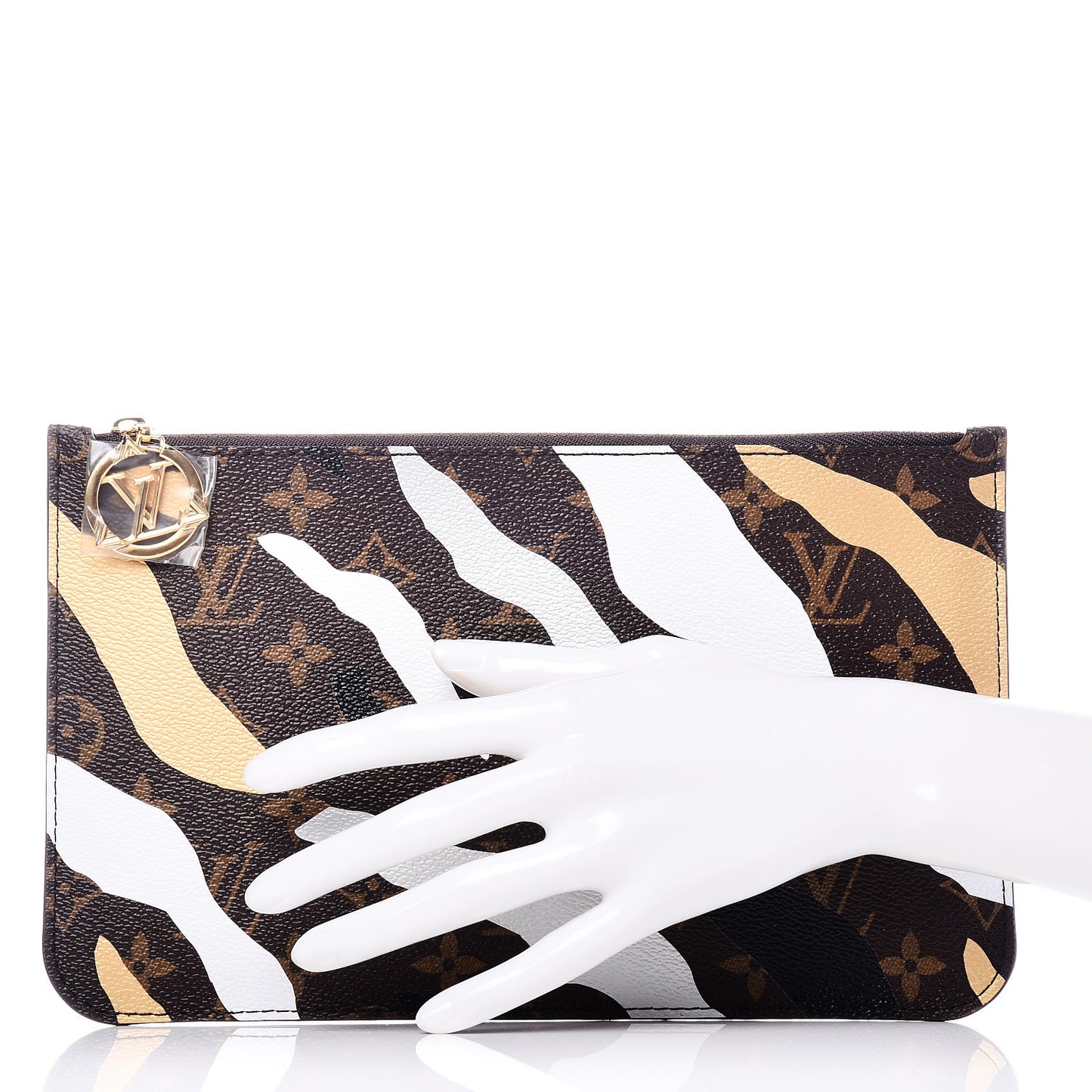 X LOL Monogram Neverfull MM GM Pochette Gold Silver