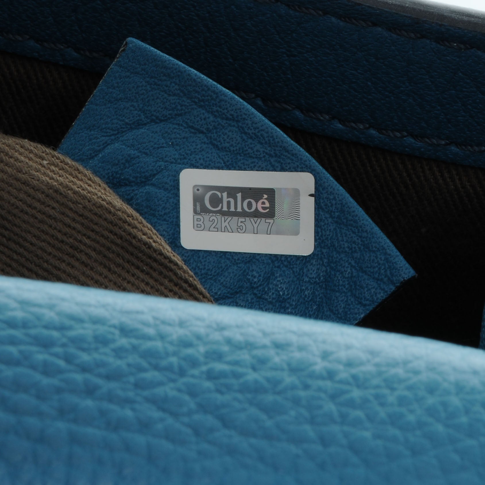 Chloe Calfskin Mini Marcie Round Crossbody Bag Laguna Blue 8 of 8