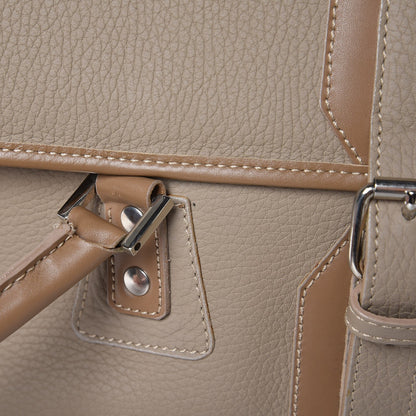 Burberry Grained Calfskin Satchel Brown 10 of 10