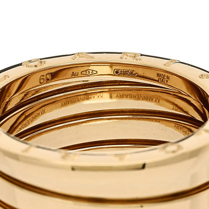 Bulgari 18K Yellow Gold B.Zero1 Five-Band Anniversary Ring 60 9 5 of 7