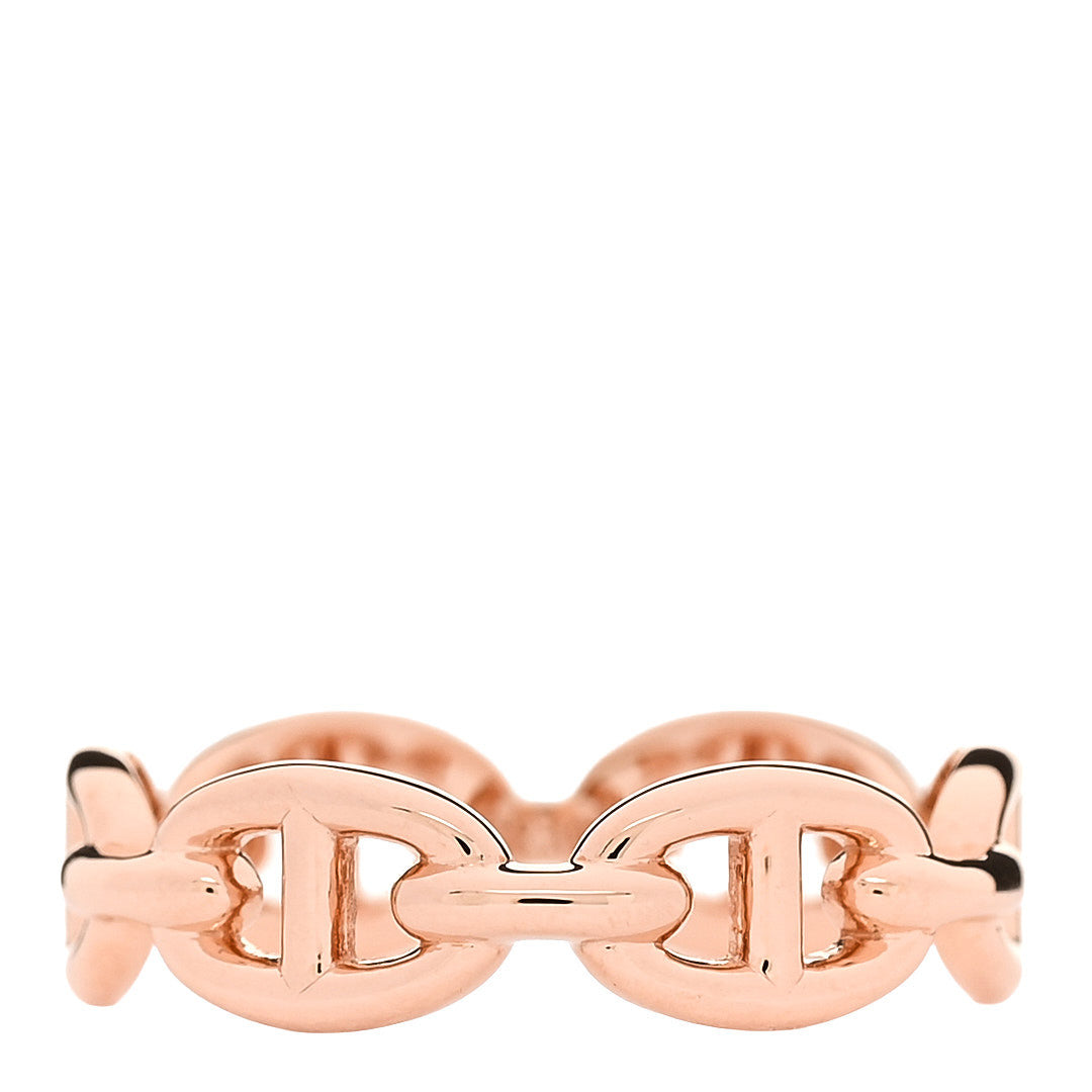 18K Rose Gold PM Chaine d'Ancre Enchainee Ring 56/7.5