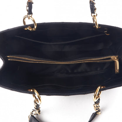 Chanel Caviar Quilted Grand Shopping Tote GST Black 7 of 10