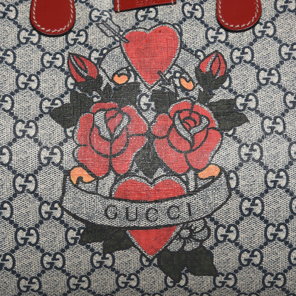 Gucci GG Plus Monogram Tattoo Heart Medium Joy Boston Red 10 of 10